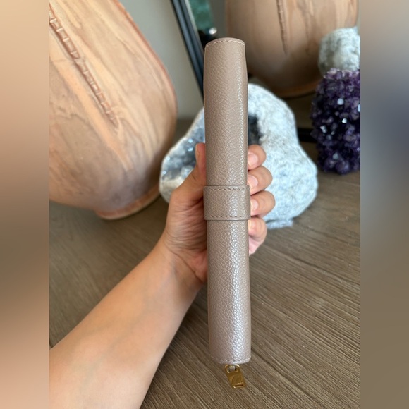 Saint Laurent Cassandra Leather Zip Around Wallet - Picture 8 of 15